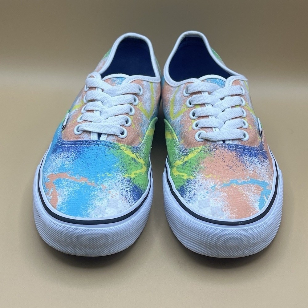 Vans Doheny Pastel Tie Dye Paint Splatter Skate Shoes -‎ Women's Size 9 USED - Picture 3 of 8